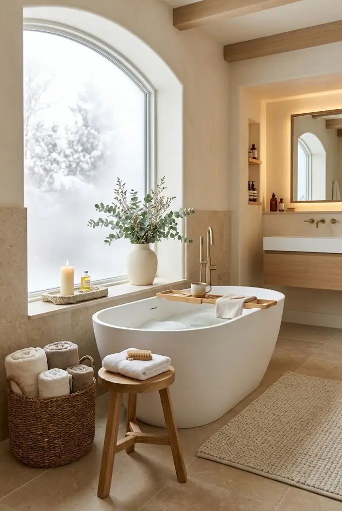 26 Beautiful Neutral Winter Decorating Inspiration Ideas for a Soft, Cozy Look
