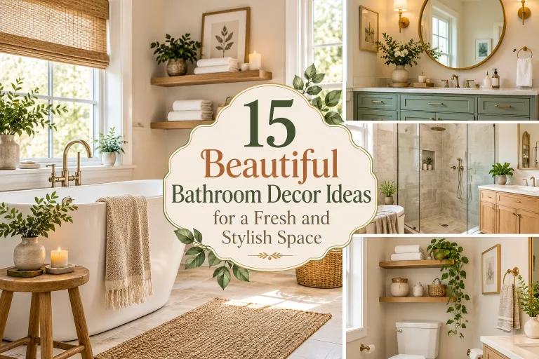 15 Beautiful Bathroom Decor Ideas for a Fresh and Stylish Space