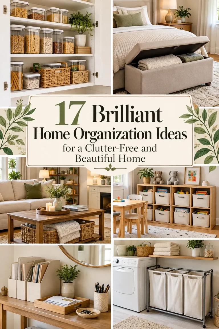 17 Brilliant Home Organization Ideas for a Clutter-Free and Beautiful Home