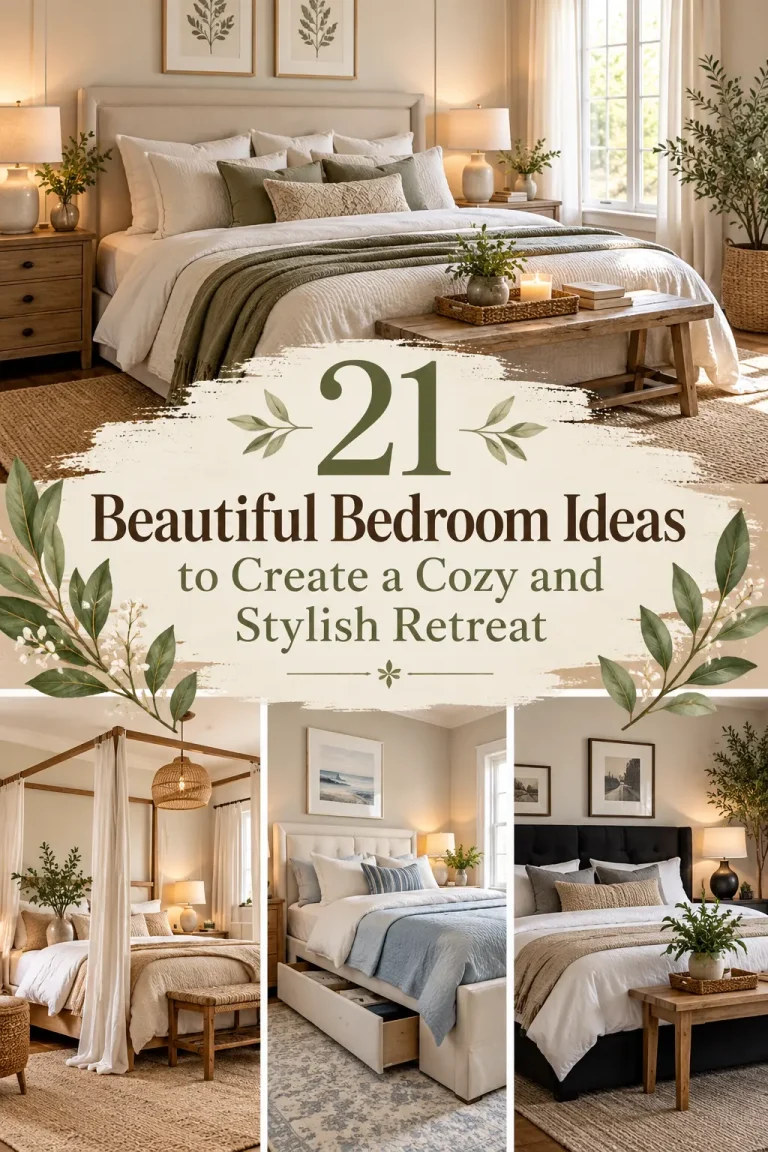 21 Beautiful Bedroom Ideas to Create a Cozy and Stylish Retreat