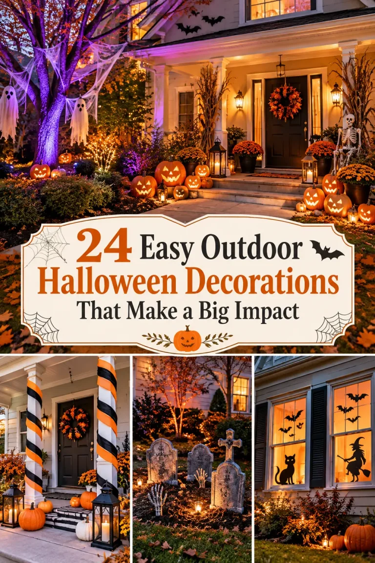 24 Easy Outdoor Halloween Decorations That Make a Big Impact