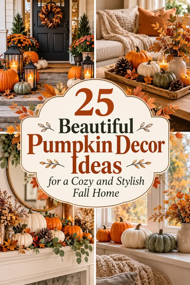 25 Beautiful Pumpkin Decor Ideas for a Cozy and Stylish Fall Home