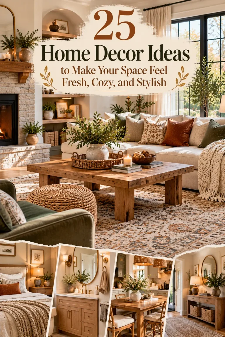 25 Home Decor Ideas to Make Your Space Feel Fresh, Cozy, and Stylish