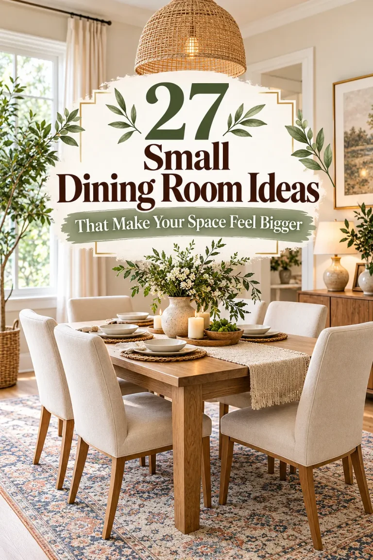 27 Small Dining Room Ideas That Make Your Space Feel Bigger
