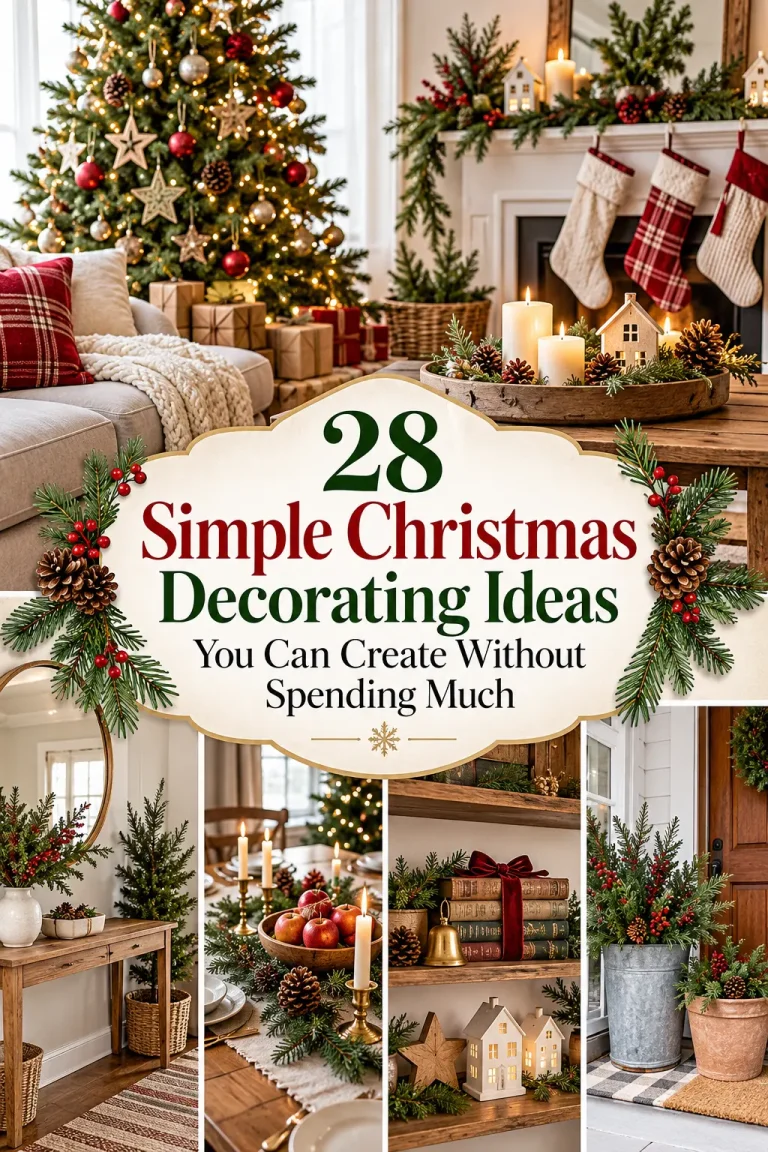 28 Simple Christmas Decorating Ideas You Can Create Without Spending Much