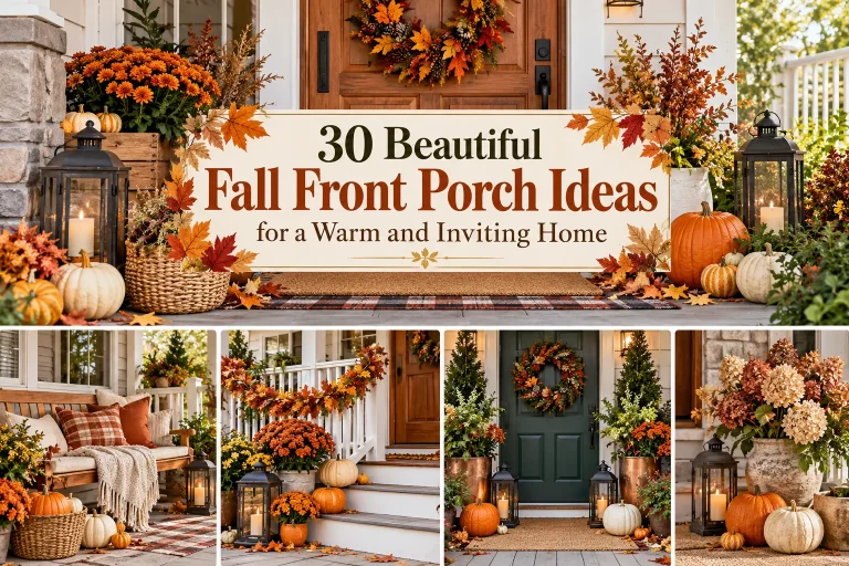 30 Beautiful Fall Front Porch Ideas for a Warm and Inviting Home