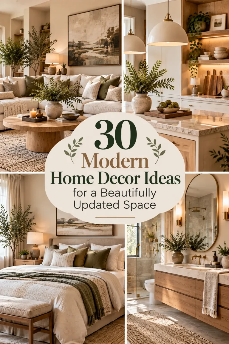 30 Modern Home Decor Ideas for a Beautifully Updated Space