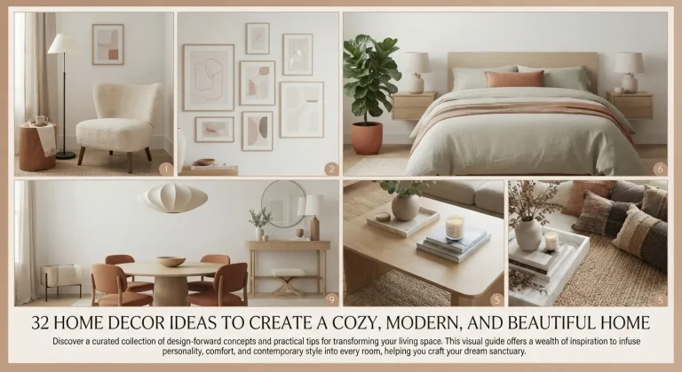 32 Home Decor Ideas to Create a Cozy, Modern, and Beautiful Home