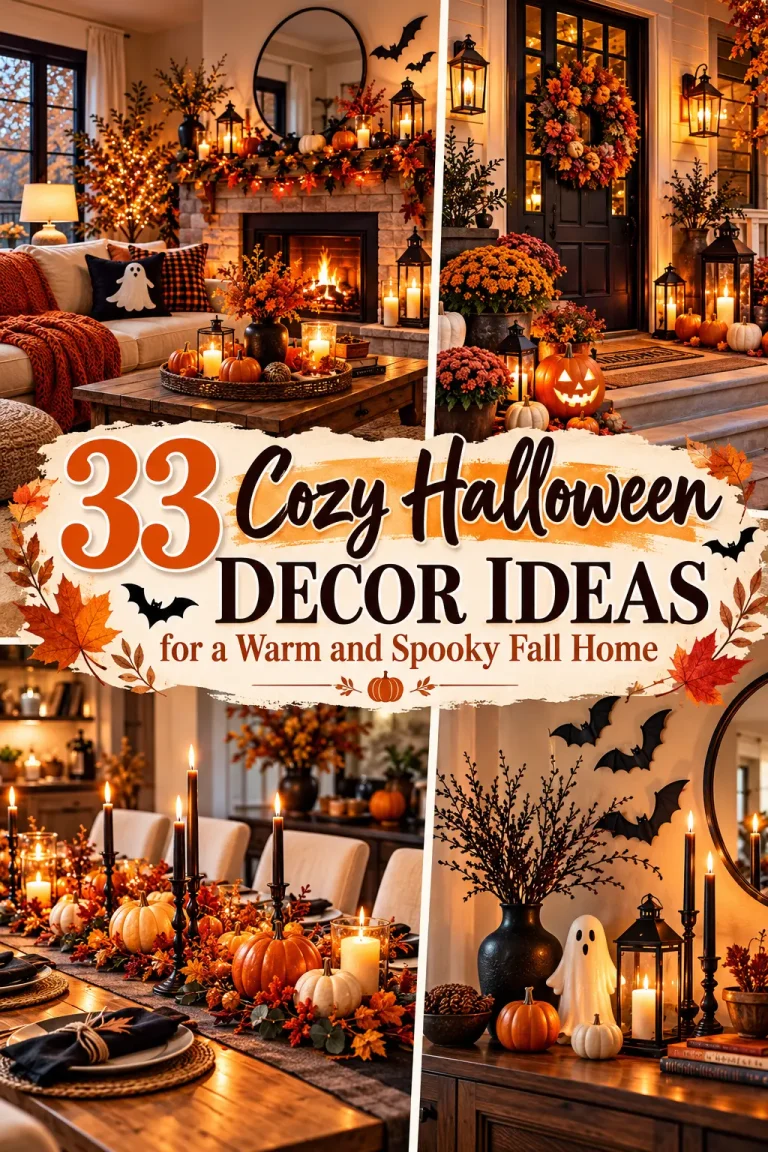 33 Cozy Halloween Decor Ideas for a Warm and Spooky Fall Home
