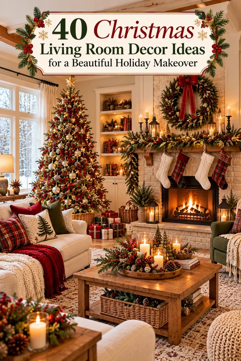 40 Christmas Living Room Decor Ideas for a Beautiful Holiday Makeover